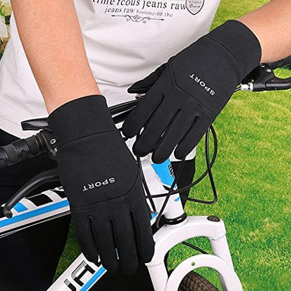 FLYTOP Winter Gloves, Touchscreen Compatible, Anti-Slip Grip, Thermal Fleece Lined