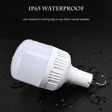 FLYTOP Portable LED Light Bulb, 120W 3 Modes Rechargeable Emergency LED Light Bulb for Outdoor Night Fishing
