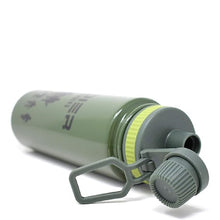 Soldier Brusher Military Style Water Bottle, 900ml, Army Green, Stainless Steel