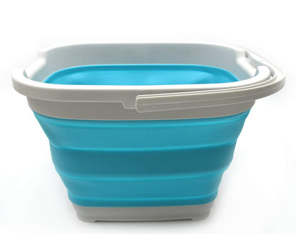 FLYTOP Square Outdoor Collapsible Bucket,Portable Folding Water Container for Kitchen Outdoor Camping Hiking Fishing Office Or Sport