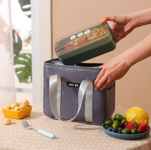 Insulated Lunch Bag, multicolor, Thermal Tote for Food Transport