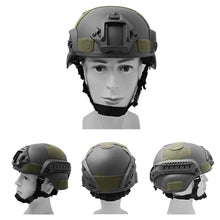 Training Helmet, Army -Style MICH Design with Rail System,