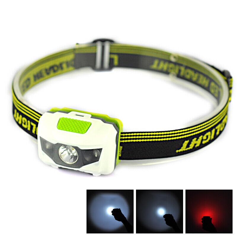 FLYTOP Headlamp Flashlight, Long Range, for Outdoor Camping, Running, Cycling, Fishing, Battery Powered