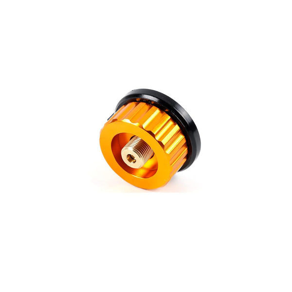Converting Screw Type Camping Adapter - Screw Stove Nozzle to pin Type.