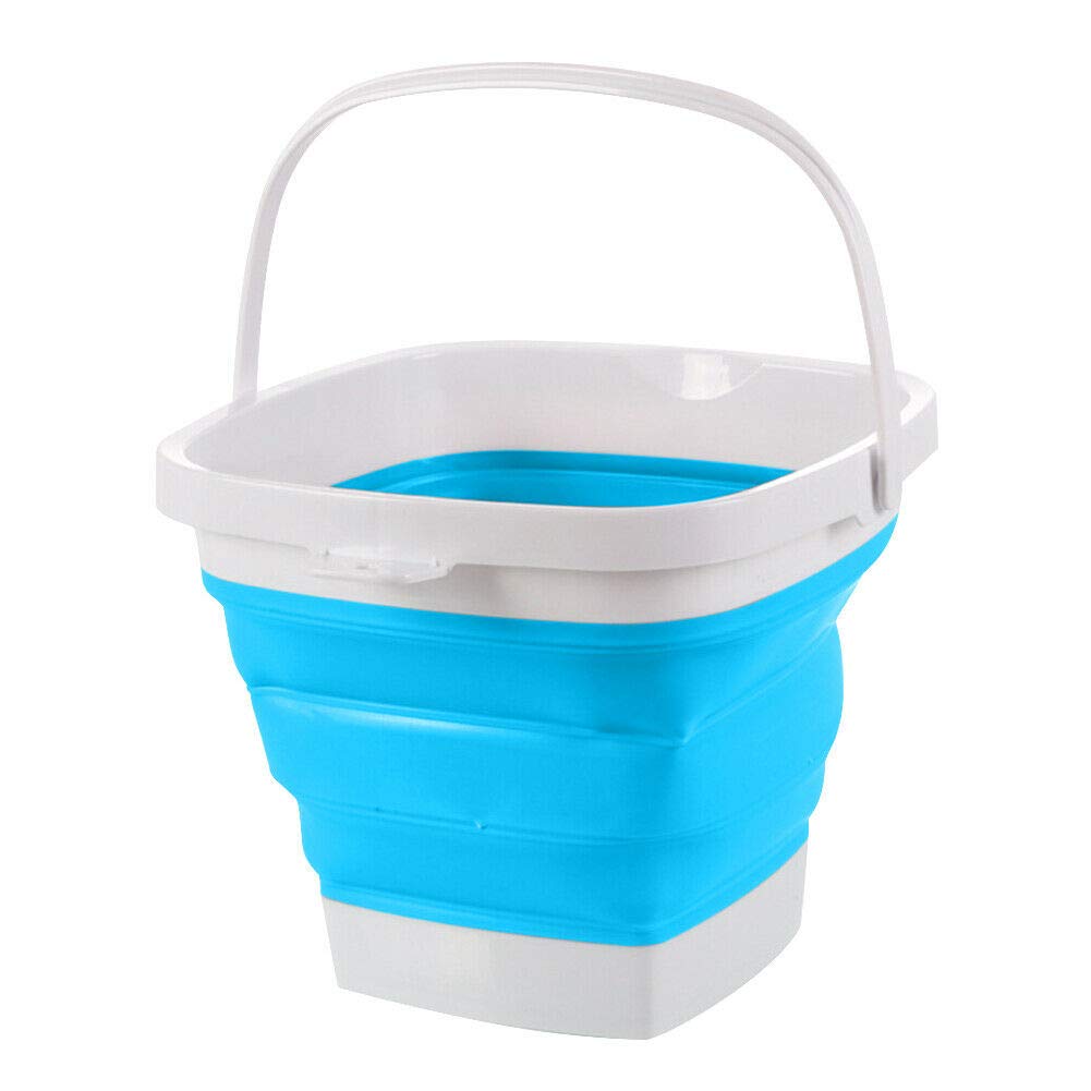 FLYTOP Square Outdoor Collapsible Bucket,Portable Folding Water Container for Kitchen Outdoor Camping Hiking Fishing Office Or Sport