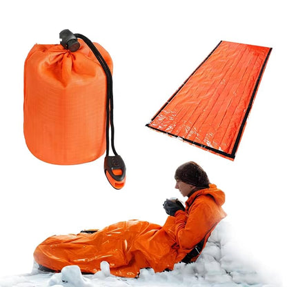 FLYTOP Outdoor Emergency Sleeping Bag Lightweight Survival  Sleeping Bag Waterproof Warm Sleeping Bag