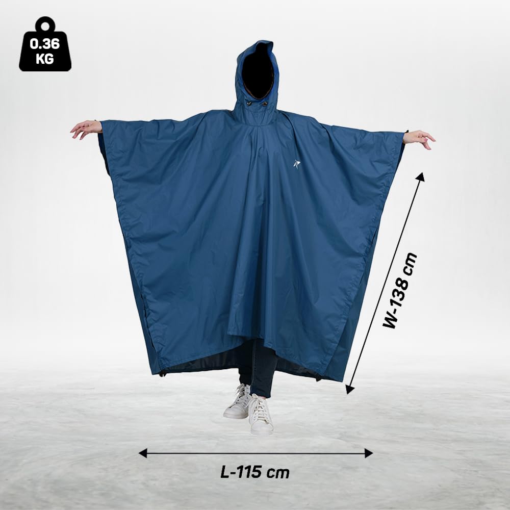 FLYTOP Lightweight Waterproof RAIN Poncho multicolor