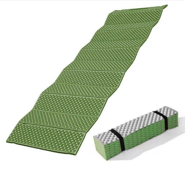 FLYTOP Trekking Folding Mat Lite weight Portable XPE Insulation Moisture-Proof Pad, Outdoor Ultralight Foam Foam Aluminum Foil Double Color Sleeping Pad Outdoor Leisure Gear