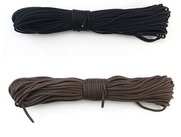 Durable Polyester Nylon Parachute Cord 100 Feet 7 Strands 4mm Braided Tent Rope 550 Paracord Rope 31 meter and 16 meter bundle