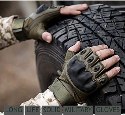 Tactical Gloves for Men and Women, Summer Half Finger Outdoor Work Gloves for Sports Motorcycle Cycling Tactical Training Hiking Camping Climbing