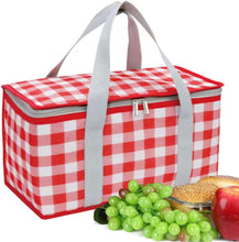 Insulated Picnic Bag Cooler Reusable, Beach Bag Cooler Bags with Zippered Top - Insulated Bag for Hot or Cold,Picnic Basket Collapsible, Picnic,Beach, Outdoor 201015.