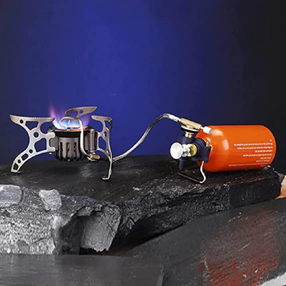 BRS 8 multifuel stove with Butane gas converter  adapter   works on Butane Gas, Keroscene, and Petrol