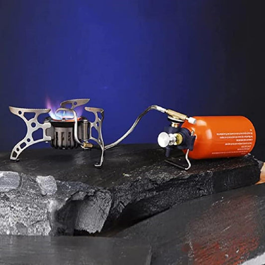 BRS 8 multifuel stove with Butane gas converter  adapter   works on Butane Gas, Keroscene, and Petrol