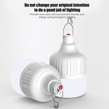 FLYTOP Portable LED Light Bulb, 120W 3 Modes Rechargeable Emergency LED Light Bulb for Outdoor Night Fishing