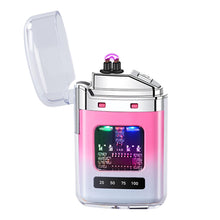Lighter, USB Type C, Fire Starter 2nd Generation, Rechargeable, Small, Windproof, Battery Level Display, Fashionable, Anniversary, Gift