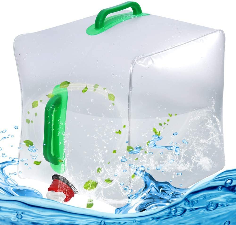 FLYTOP Collapsible Emergency Water Jug Container Bag, Freezable, BPA Free Plastic Water Carrier Tank, Outdoor Folding Water Bag for Sport Camping Riding Mountaineer