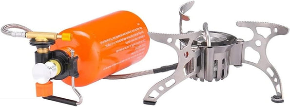 Portable Camping Stove, Multifuel Outdoor Burner with Accessories, Lightweight