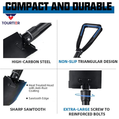 FLYTOP Folding shovel medium  Open Length 60cm weight 1050gram