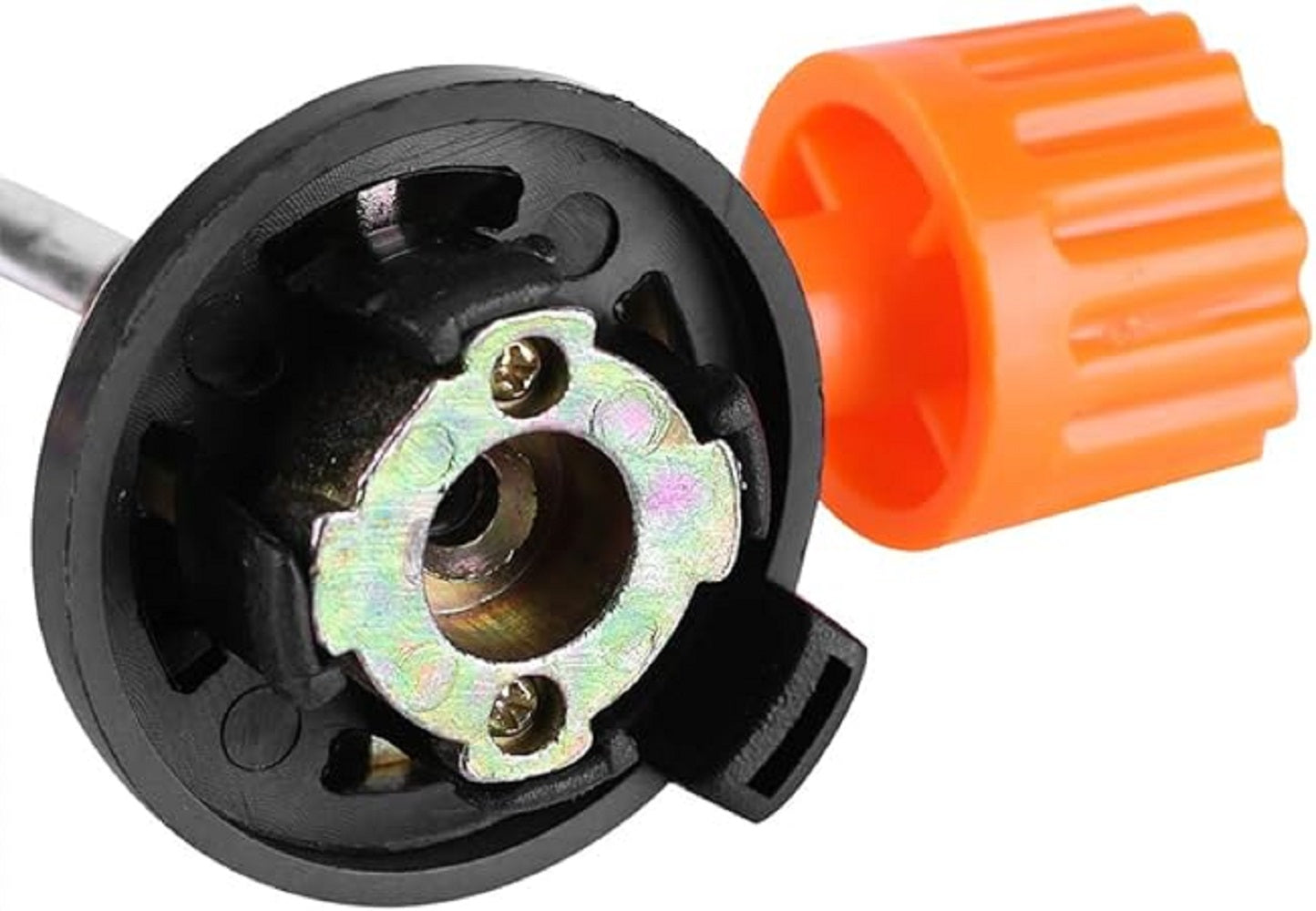 FLYTOP Adjustable Gas Blowing Torch Head, Manual Ignition  Zinc Alloy with Bright Yellow Flame, Ideal for High-Temperatu