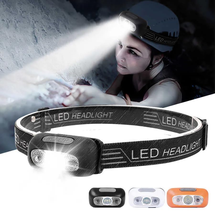 FLYTOP Super Bright LED Sensor Headlamp, Lightweight Waterproof Headlamps, USB Rechargeable Battery Flashlight, 5 Modes 500 Lumens XPG2 Headlight