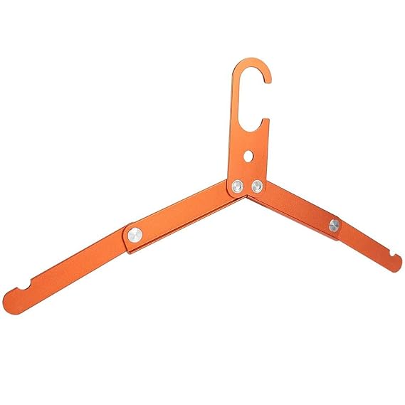 Portable Metal Not Slip Drying Rack Aluminum Alloy Multifunctional Folding Hanger Folding Coat Clothes Hanger for Travel