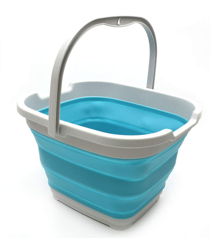 FLYTOP Square Outdoor Collapsible Bucket,Portable Folding Water Container for Kitchen Outdoor Camping Hiking Fishing Office Or Sport