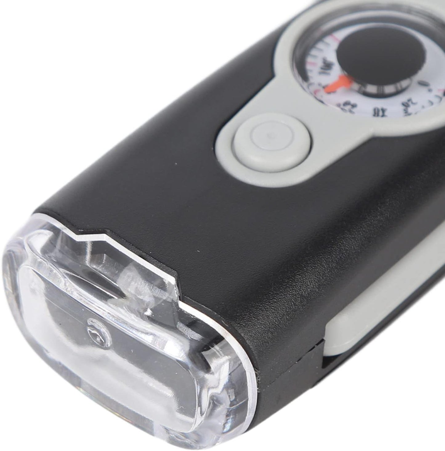 FLYTOP Emergency Multipurpose Whistle, Function Whistle Signal Mirror with Lanyard for Forest (Gray White)
