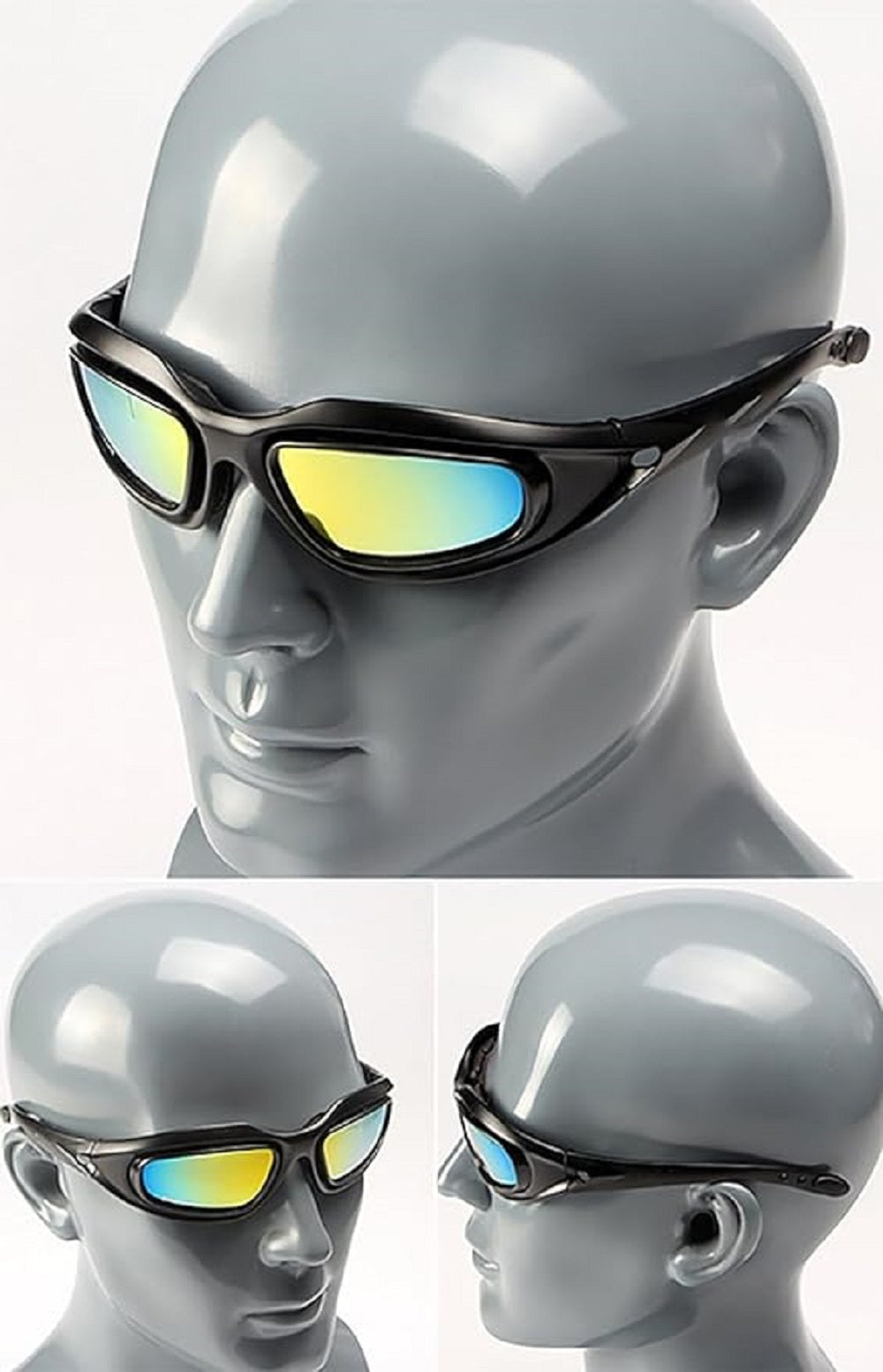 FLYTOP Tactical Poly-carbonate glass UV400 Protective Lenses Goggles (BLACK)