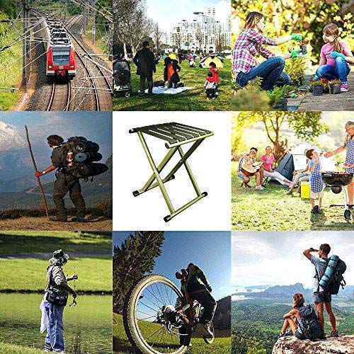 Heavy-Duty Portable Outdoor Stool for Trekking, Fishing & BBQ by FLYTOP