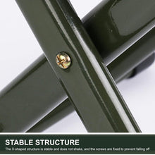 FLYTOP Portable Folding Stool Outdoor Folding Chair Stool Seat Camp Chair for Trip Hiking Fishing BBQ Beach Garden Backyard (Green)