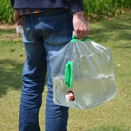 FLYTOP Collapsible Emergency Water Jug Container Bag, Freezable, BPA Free Plastic Water Carrier Tank, Outdoor Folding Water Bag for Sport Camping Riding Mountaineer