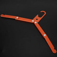 Portable Metal Not Slip Drying Rack Aluminum Alloy Multifunctional Folding Hanger Folding Coat Clothes Hanger for Travel