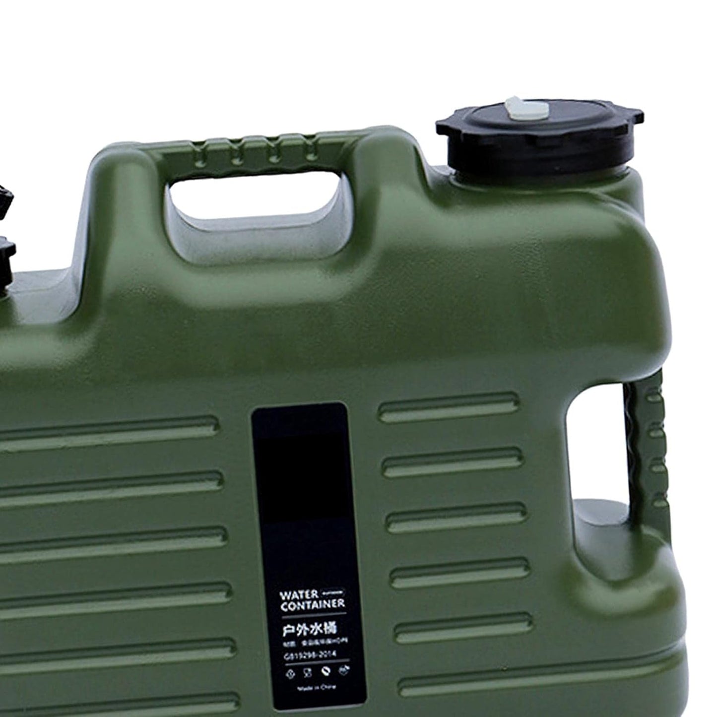FLYTOP Water Storage Tank with Faucet Water Container for Picnic Hiking Green 18.5 LTR