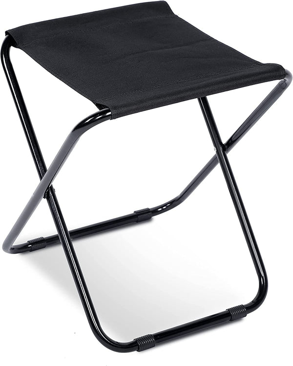 Portable Camping Folding Stool with Pouch, Small Lightweight Collapsible Camp Stool Aluminum Compact Ultralight Mini Folding Stool Seat for Garden, Beach, Fishing, Hiking, Picnic, BBQ, Travel