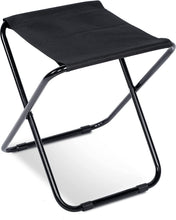 Portable Camping Folding Stool with Pouch, Small Lightweight Collapsible Camp Stool Aluminum Compact Ultralight Mini Folding Stool Seat for Garden, Beach, Fishing, Hiking, Picnic, BBQ, Travel