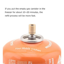 FLYTOP Alpine Butane Gas Refilling Adapter Brass, Alpine Camping Stove Butane Gas Cartridge Refiller