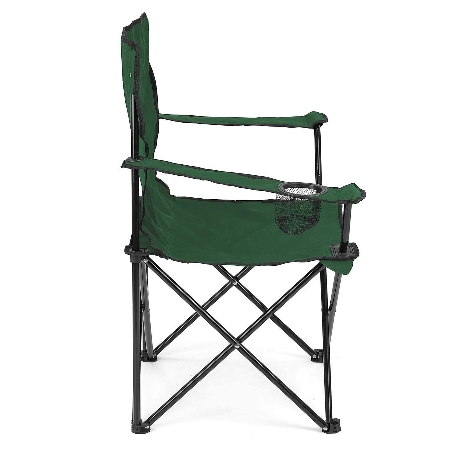 FLYTOP Heavy-Duty Foldable Camping Chair with Cup Holder & Carry Bag