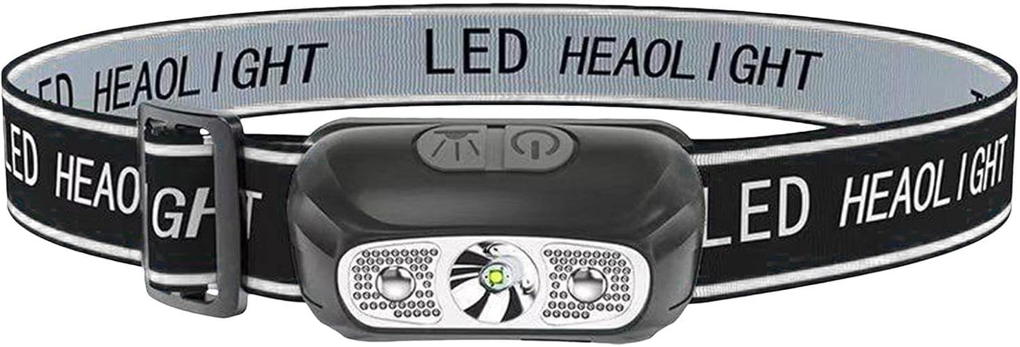 FLYTOP Super Bright LED Sensor Headlamp, Lightweight Waterproof Headlamps, USB Rechargeable Battery Flashlight, 5 Modes 500 Lumens XPG2 Headlight