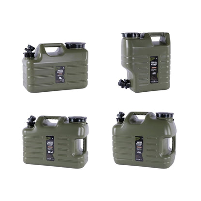 FLYTOP Water Storage Tank with Faucet Water Container for Picnic Hiking Green 18.5 LTR