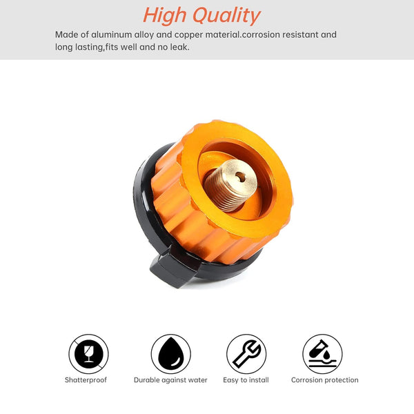 Converting Screw Type Camping Adapter - Screw Stove Nozzle to pin Type.