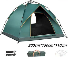 Outdoor Travel Camping Tents 2-3 People Beach Tents Sun Shelter with Window Quick Automatic Opening Foldable Pop Up Tent.