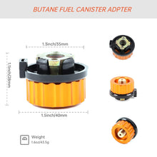 Converting Screw Type Camping Adapter - Screw Stove Nozzle to pin Type.