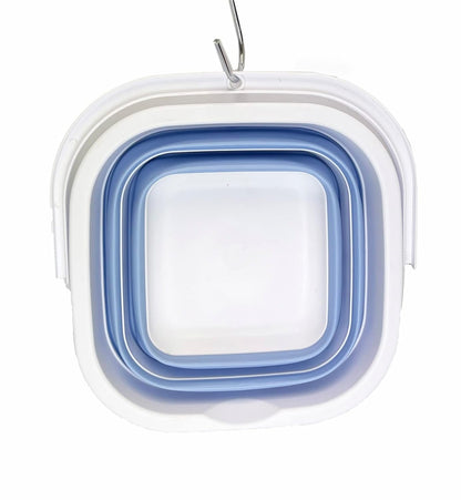 FLYTOP Square Outdoor Collapsible Bucket,Portable Folding Water Container for Kitchen Outdoor Camping Hiking Fishing Office Or Sport