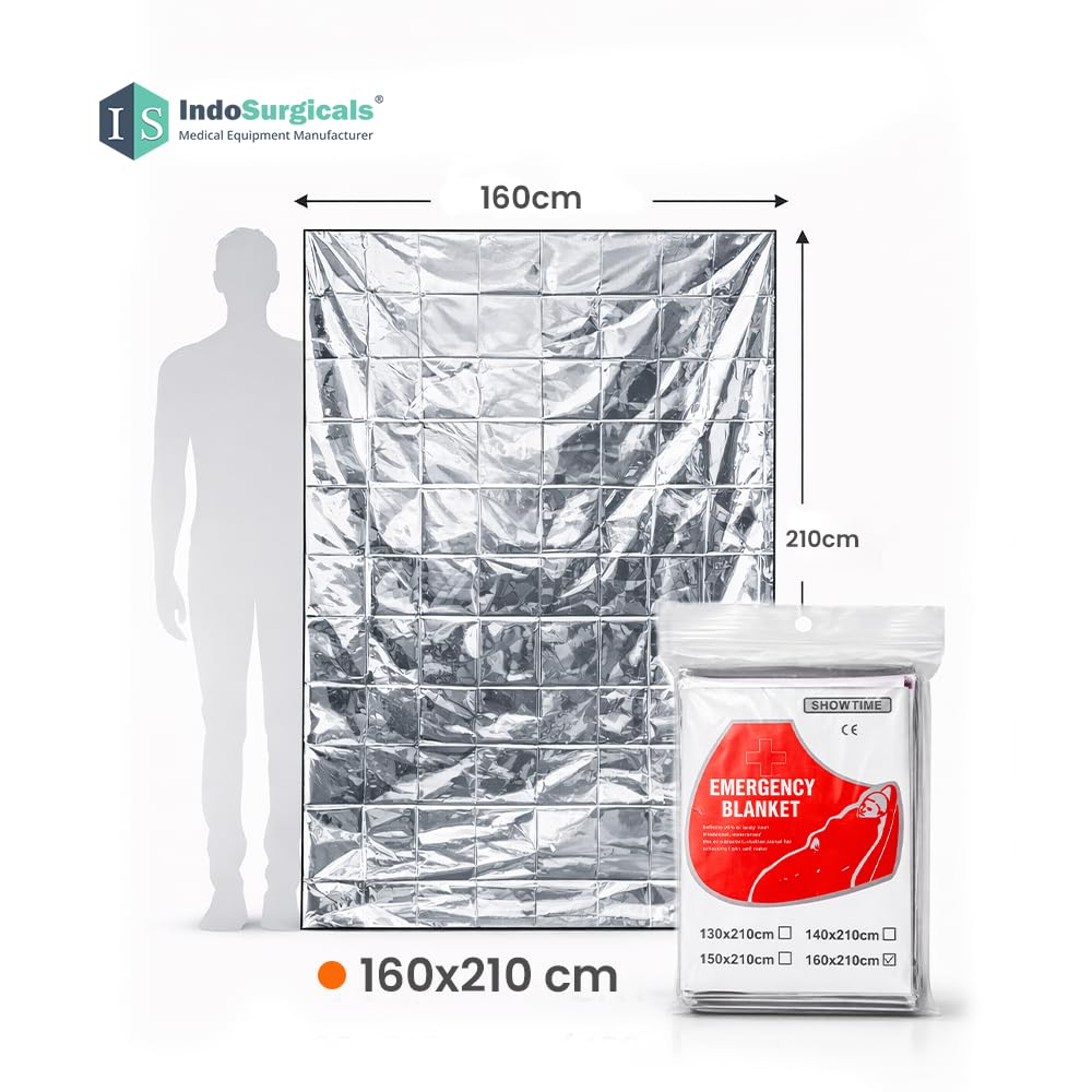 FLYTOP Emergency Thermal Blanket | Premium Mylar Foil Space Blanket for Survival, Travel & Extreme Cold Protection