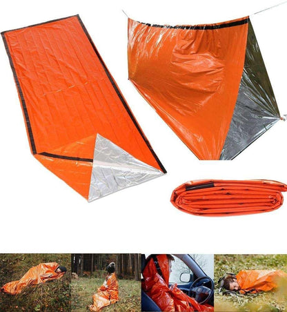 FLYTOP Emergency Survival Shelter Tent, Orange and Silver, 2 Person, for Camping, Hiking and Outdoor Survival