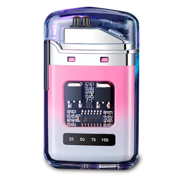 Lighter, USB Type C, Fire Starter 2nd Generation, Rechargeable, Small, Windproof, Battery Level Display, Fashionable, Anniversary, Gift