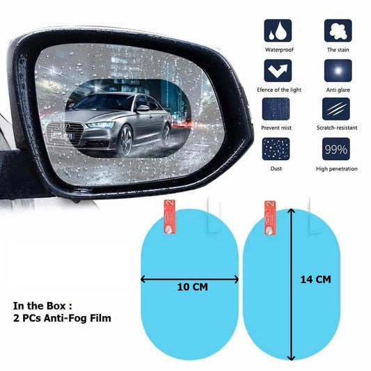 All-Weather Rainproof Rearview Mirror Shield – Anti-Glare & HD Clear
