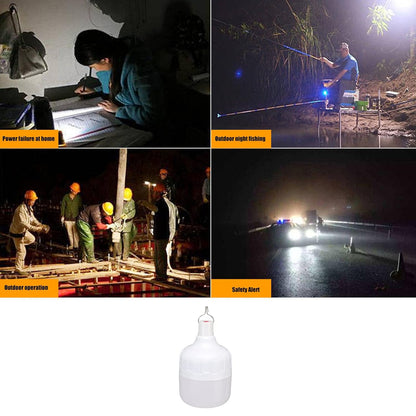 FLYTOP Portable LED Light Bulb, 120W 3 Modes Rechargeable Emergency LED Light Bulb for Outdoor Night Fishing