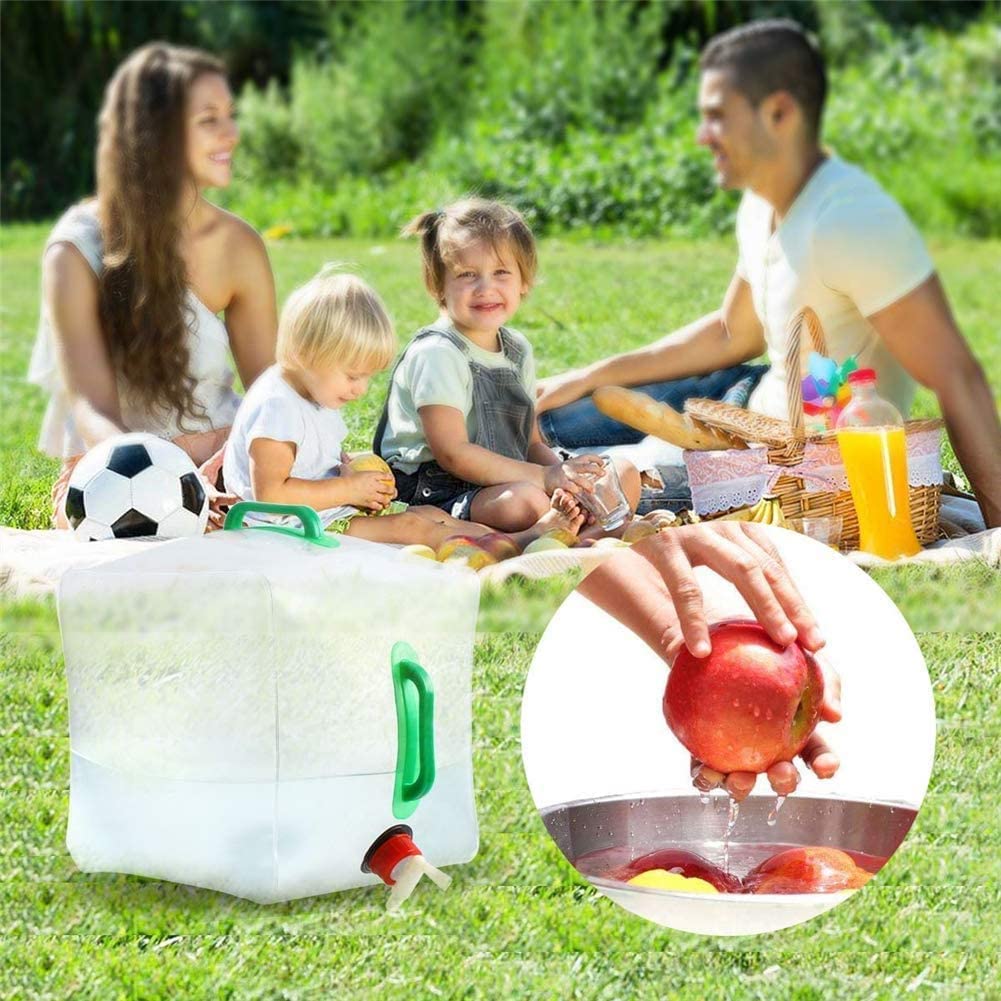 FLYTOP Collapsible Emergency Water Jug Container Bag, Freezable, BPA Free Plastic Water Carrier Tank, Outdoor Folding Water Bag for Sport Camping Riding Mountaineer