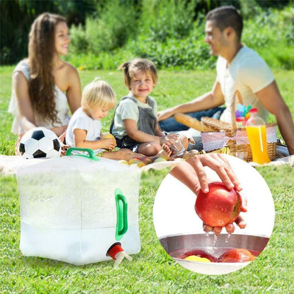 FLYTOP Collapsible Emergency Water Jug Container Bag, Freezable, BPA Free Plastic Water Carrier Tank, Outdoor Folding Water Bag for Sport Camping Riding Mountaineer